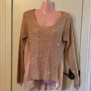 M & G monogram lite weight sweater